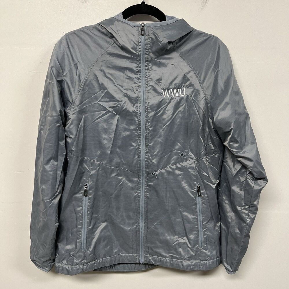 Columbia Plushening It Jacket Gray WWU Western Washington Univ Logo Women’s M
